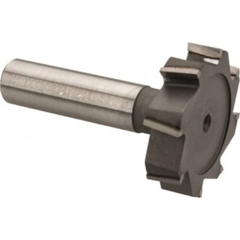 Made in USA ANSI 1212 (Old Std # G) 1-1/2 Cut Diam, 3/8 Cut Width, 1/2 Shank, Staggered-Tooth Woodruff Keyseat Cutter...
